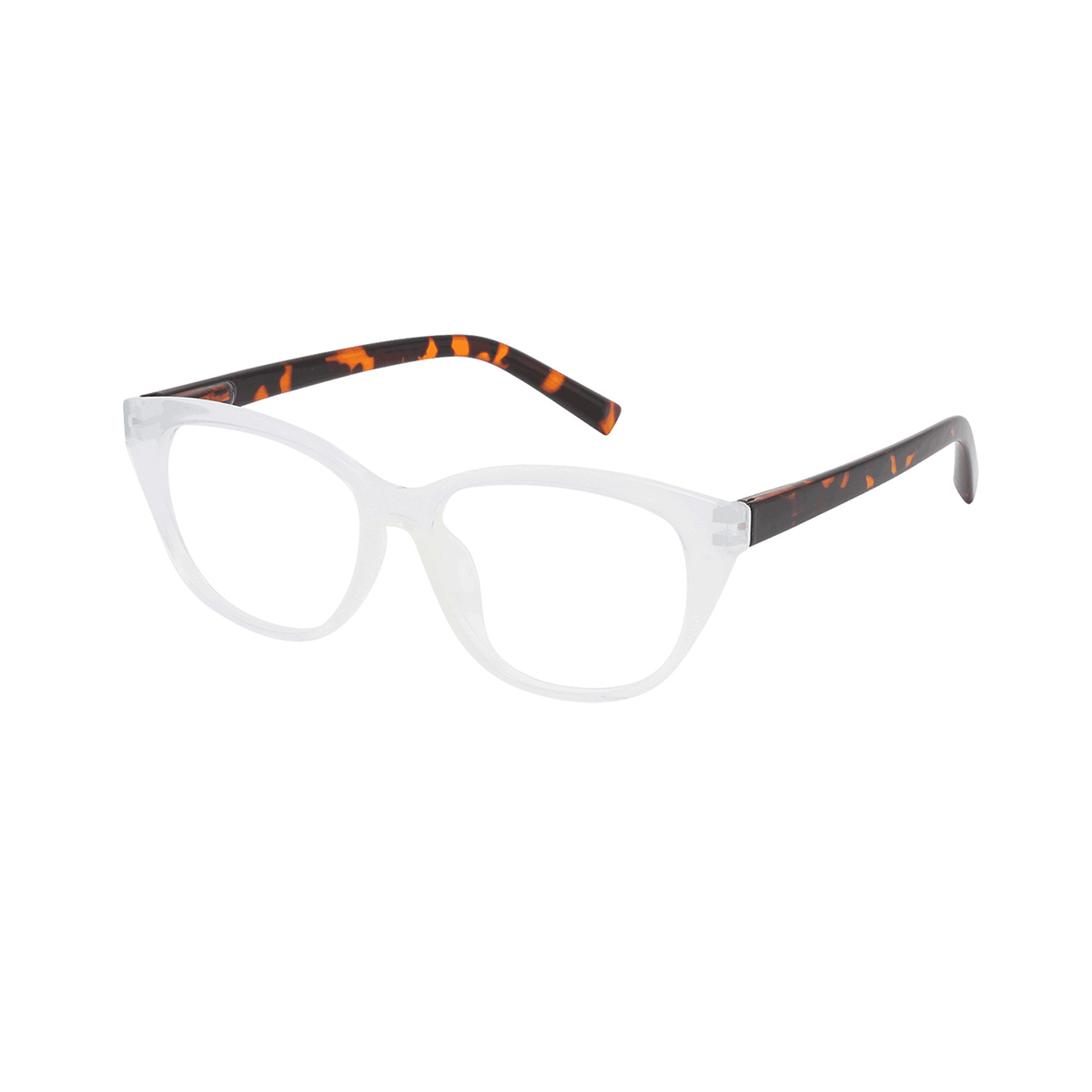 Burr - Cat-eye Demi-Transparent Reading Glasses for Women